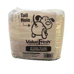 Value Pet Supplies Dog Diapers Large XLarge 12 Pack